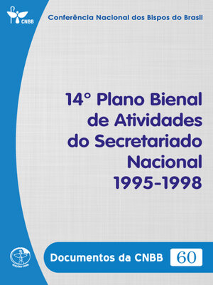cover image of 14º Plano Bienal de Atividades do Secretariado Nacional 1995/1998--Documentos da CNBB 60--Digital